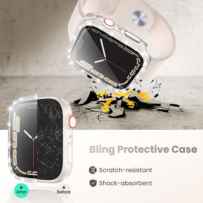 Diamond Screen Protector Tempered Glass Cover for Apple