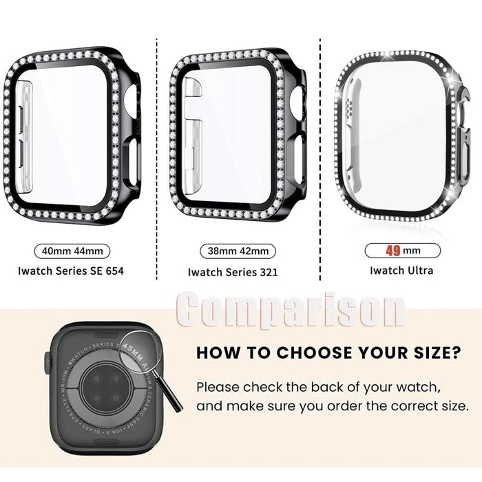 Diamond Screen Protector Tempered Glass Cover for Apple