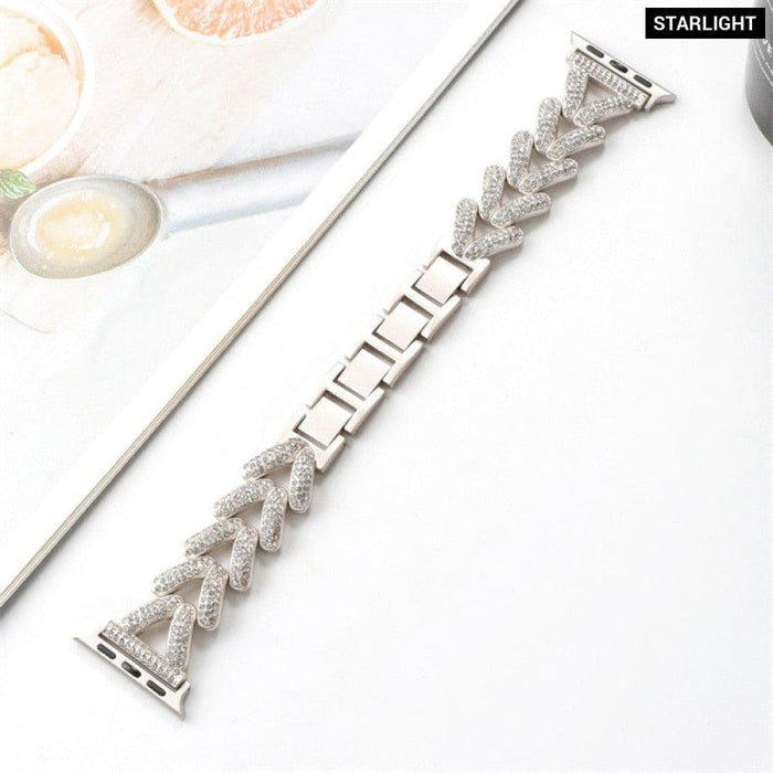 Diamond Steel Luxury Chain Strap Case Bracelet for Iwatch