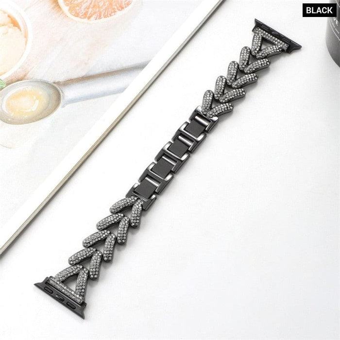 Diamond Steel Luxury Chain Strap Case Bracelet for Iwatch
