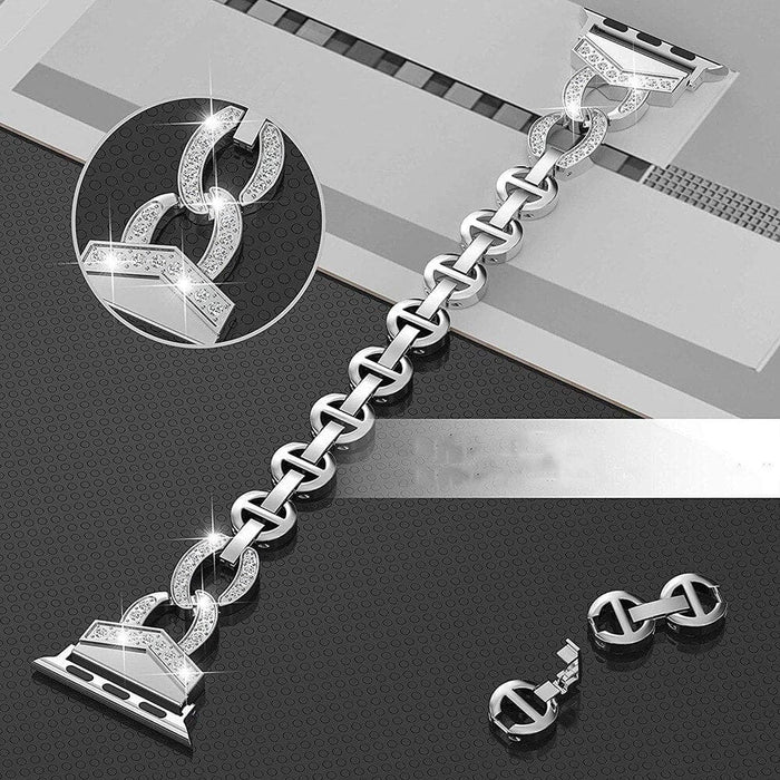 Diamond Steel Strap for Apple Watch