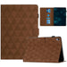 Diamond Texture Embossed Leather Smart Tablet Case