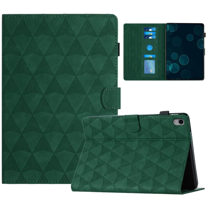 Diamond Texture Embossed Leather Smart Tablet Case