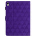 Diamond Texture Embossed Leather Smart Tablet Case