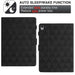 Diamond Texture Embossed Leather Smart Tablet Case