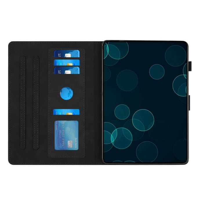 Diamond Texture Embossed Leather Smart Tablet Case