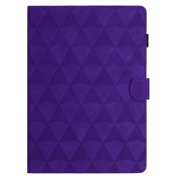 Diamond Texture Embossed Leather Smart Tablet Case