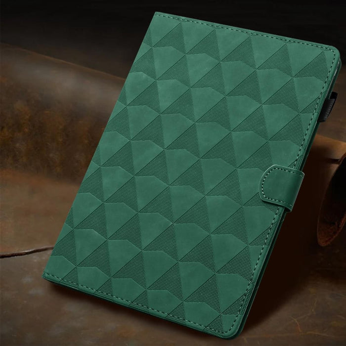 Diamond Texture Embossed Leather Smart Tablet Case
