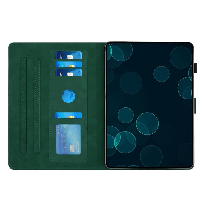 Diamond Texture Embossed Leather Smart Tablet Case