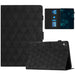 Diamond Texture Embossed Leather Smart Tablet Case