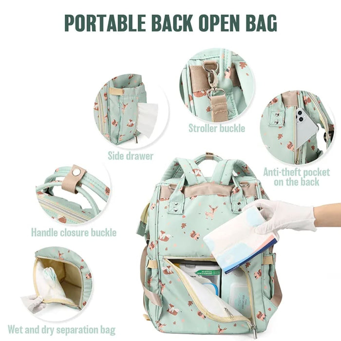 Diaper Backpack for Travel and Nursing