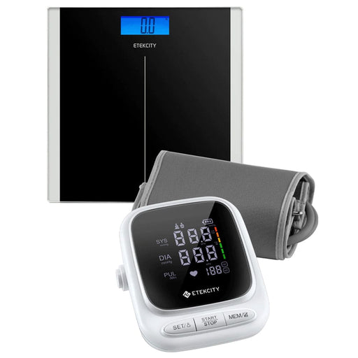 Digital Body Weight Bathroom Scale Black & Smart Blood