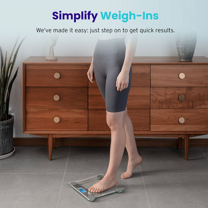 Digital Body Weight Bathroom Scale Silver