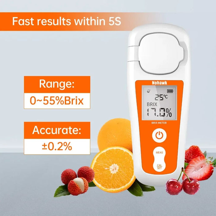 Digital Brix Meter for Fruit Juice Testing
