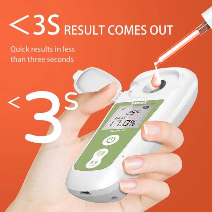 Digital Brix Meter for Measuring Sugar Content in Liquids