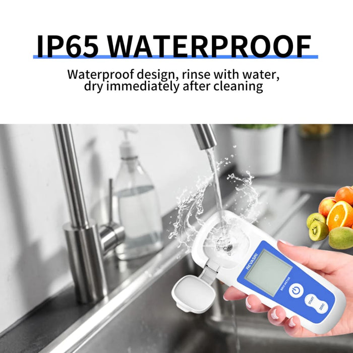 Digital Brix Refractometer Rechargeable Lcd Display 55%