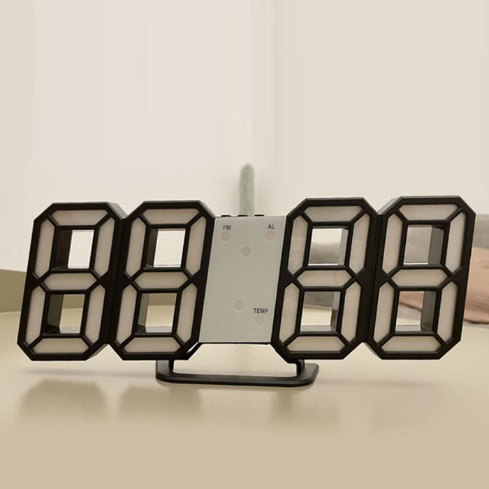 3d Led Digital Clock Luminous Fashion Wall Multifunctional