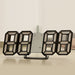 3d Led Digital Clock Luminous Fashion Wall Multifunctional