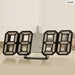 3d Led Digital Clock Luminous Fashion Wall Multifunctional