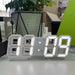 3d Led Digital Clock Luminous Fashion Wall Multifunctional