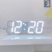 3d Led Digital Clock Luminous Fashion Wall Multifunctional