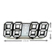 3d Led Digital Clock Luminous Fashion Wall Multifunctional