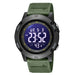 Led Digital Display Waterproof Men Wristwatch with Back