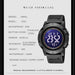Led Digital Display Waterproof Men Wristwatch with Back