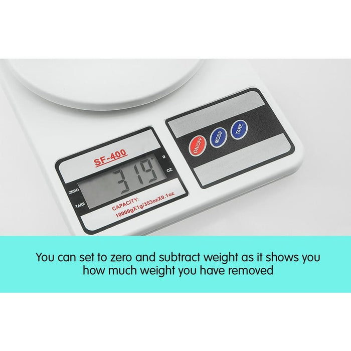 Digital Kitchen Scales 10kg 1gm Electronic Food Scale