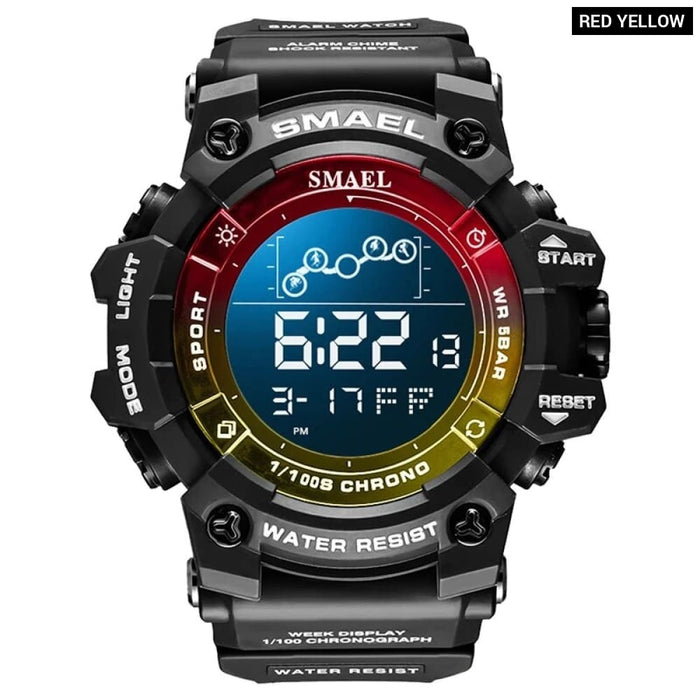 Digital Led Military Big Dial Wrist Watch 8082 Sport for Men