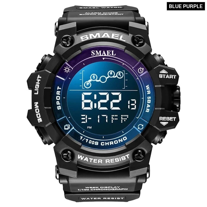 Digital Led Military Big Dial Wrist Watch 8082 Sport for Men