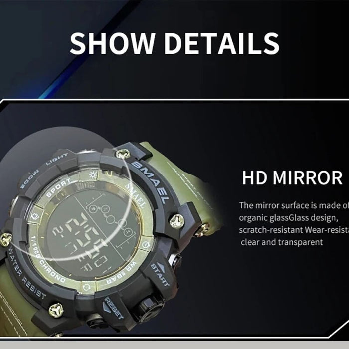 Digital Led Military Big Dial Wrist Watch 8082 Sport for Men