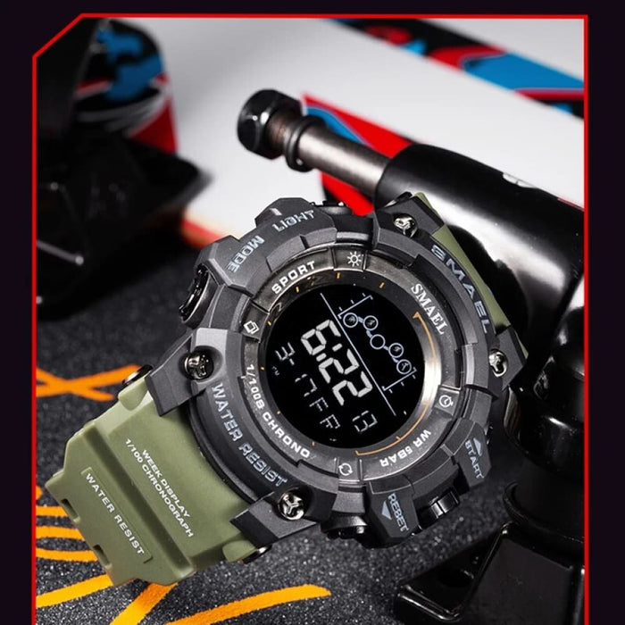 Digital Led Military Big Dial Wrist Watch 8082 Sport for Men