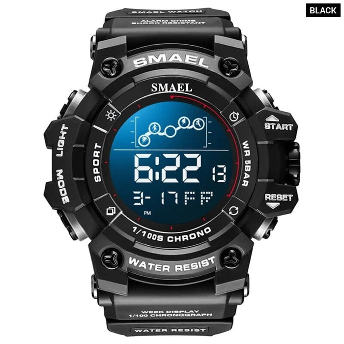 Digital Led Military Big Dial Wrist Watch 8082 Sport for Men