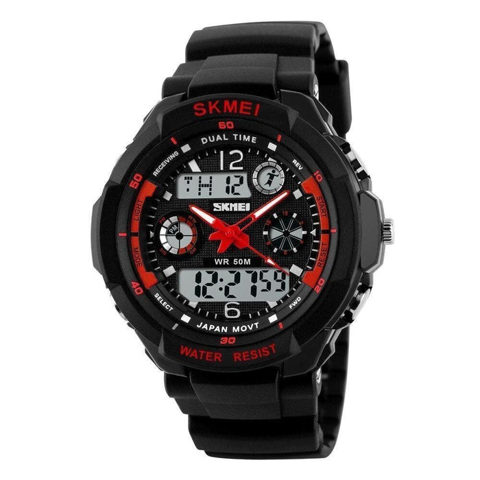 Led Digital Men Sport Shock Resistant Waterproof Wristwatch