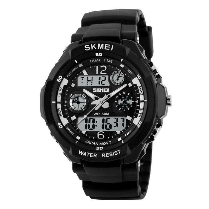Led Digital Men Sport Shock Resistant Waterproof Wristwatch