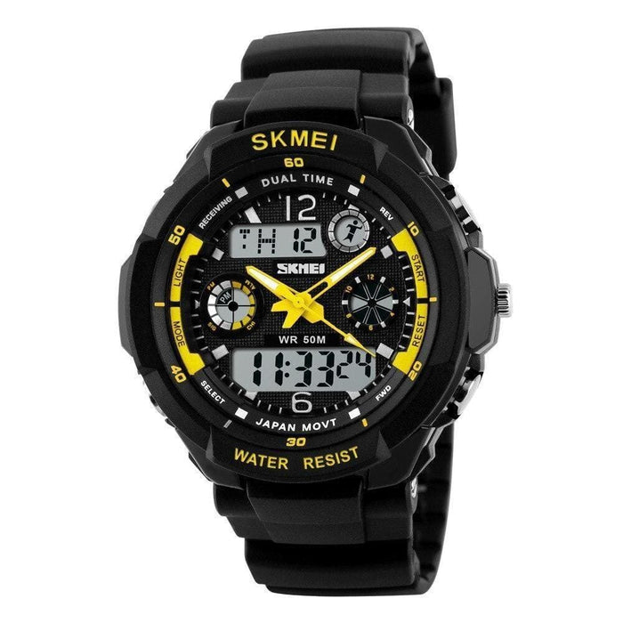 Led Digital Men Sport Shock Resistant Waterproof Wristwatch