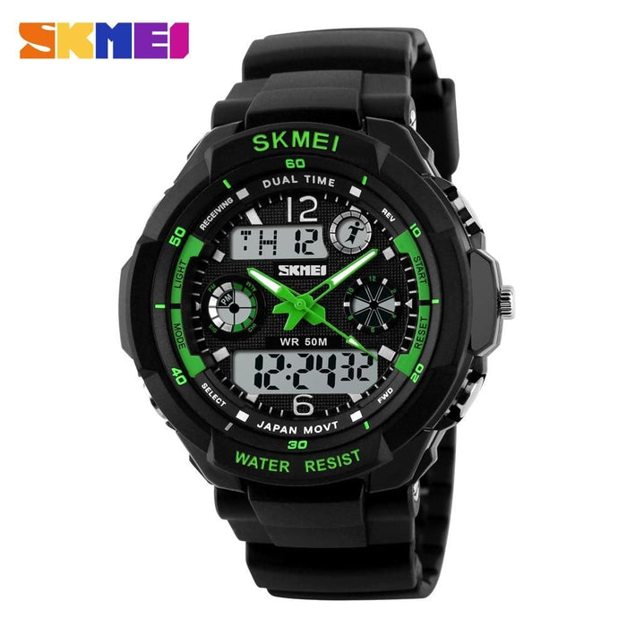 Led Digital Men Sport Shock Resistant Waterproof Wristwatch