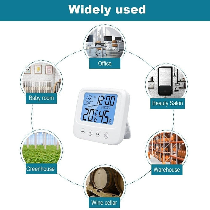1pc Lcd Digital Temperature Baby Room Humidity Meter