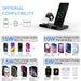 Digital Time Display 3 In 1 Wireless Charging Station