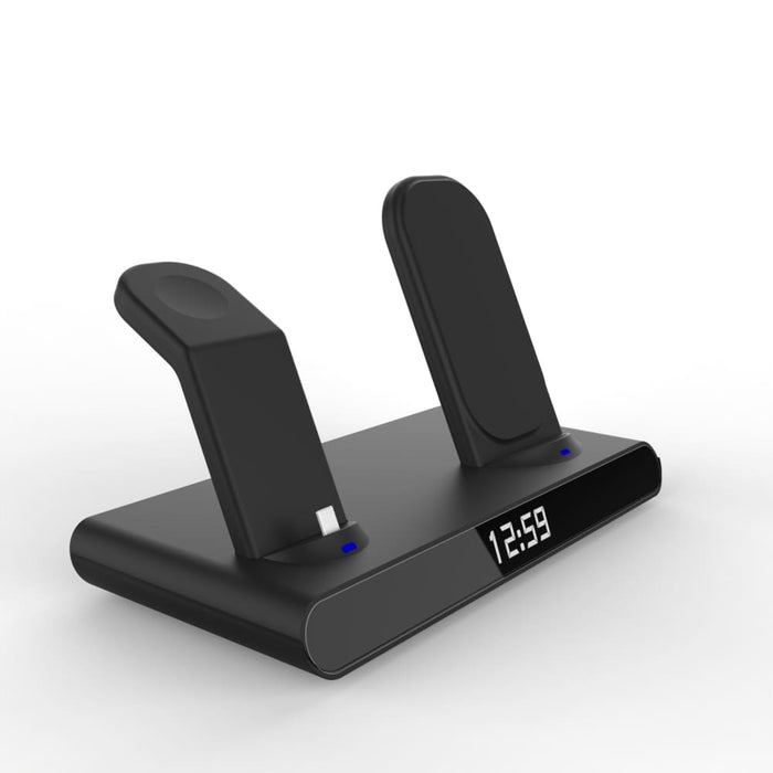 Digital Time Display 3 In 1 Wireless Charging Station
