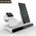 Digital Time Display 3 In 1 Wireless Charging Station