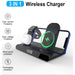 Digital Time Display 3 In 1 Wireless Charging Station