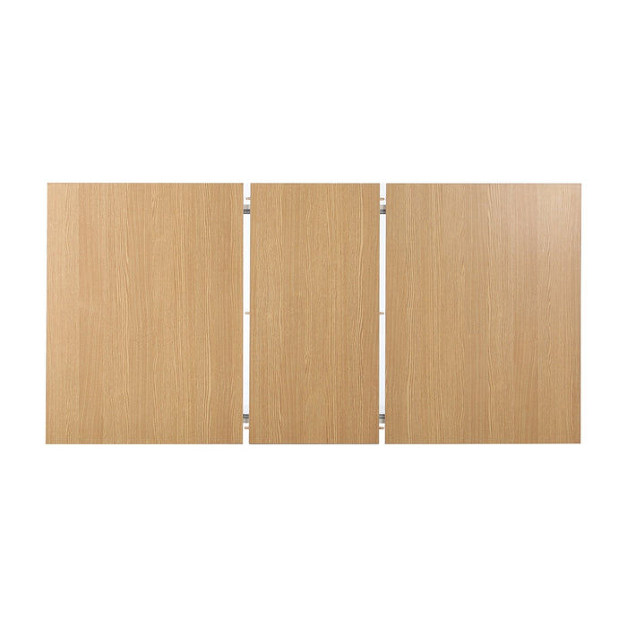 160Cm Extendable Dining Table With 4Pcs Dining Chairs Crossback Wooden