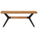Dining Bench 110x40x46 Cm Solid Wood Acacia and Steel Tpxbpi