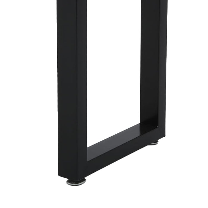 2x Dining Bench Chairs Wooden Seat Kitchen Outdoor Garden