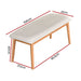 Dining Bench Upholstery Seat Stool Chair Cushion Furniture
