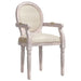 Dining Chair Beige 54x56x96.5 Cm Linen Taaanb