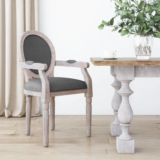 Dining Chair Dark Grey 54x56x96.5 Cm Fabric Taaano