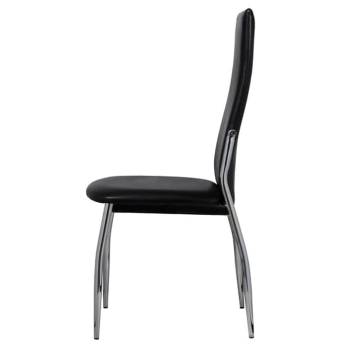 Dining Chairs 2 Pcs Black Faux Leather Gl1846569